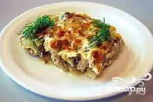 Картофель по-французски с фаршем