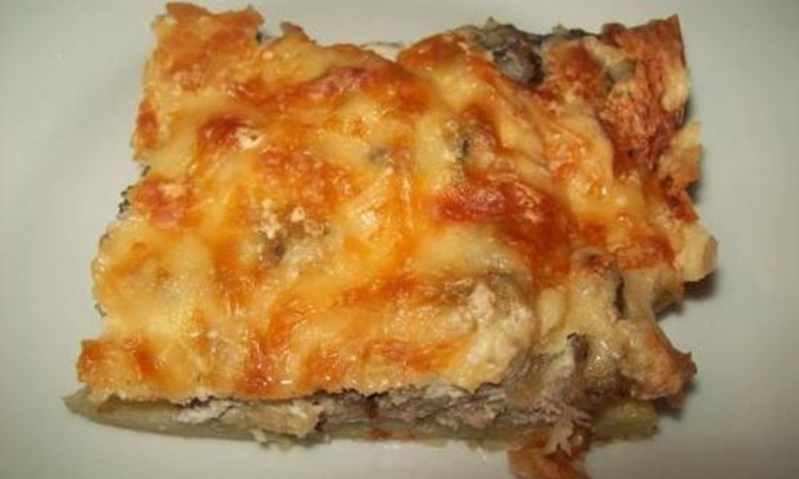Рецепт картофель по-французски с грибами под сыром