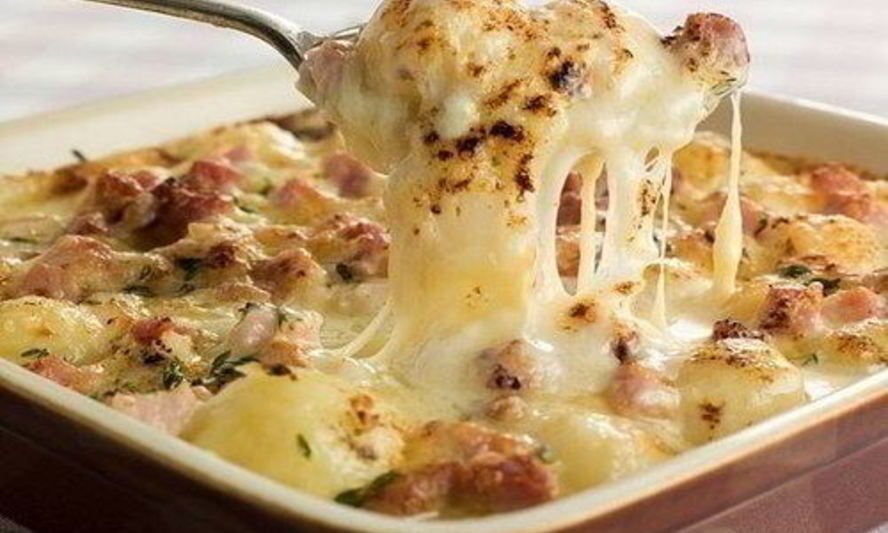 Рецепт картофель по-французски с сыром и сливками