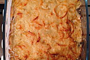 Картофель с мясом по-французски