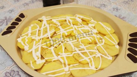 картошка по-французски с грибами лисичками в духовке