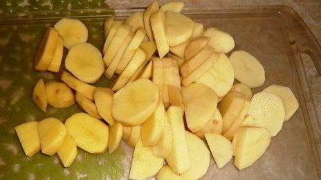 картошка по-французски с курицей