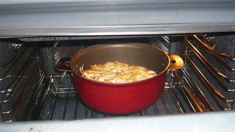 картошка по-французски с курицей