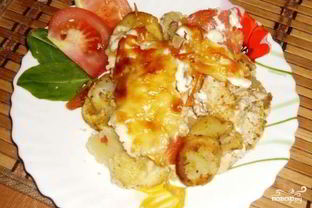 Курица по-французски с картошкой