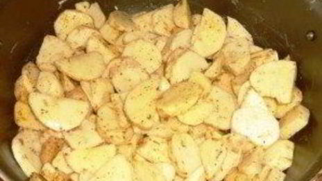 курица по-французски с картошкой