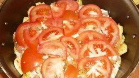 курица по-французски с картошкой