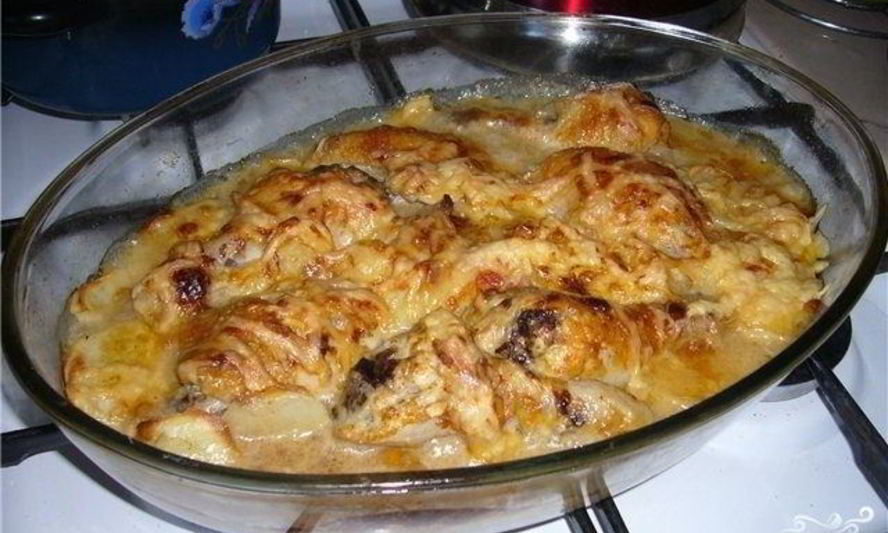 Рецепт мясо по-французски из куриных ножек