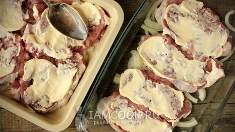 мясо по-французски с ананасами