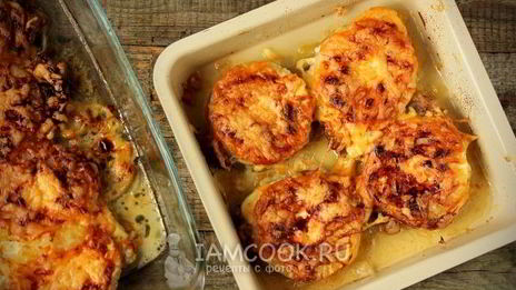 мясо по-французски с ананасами