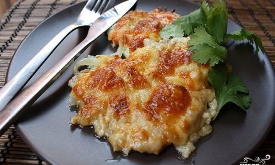 Рецепт мясо по-французски с брынзой