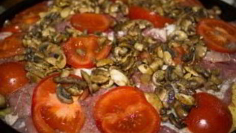 мясо по-французски с грибами