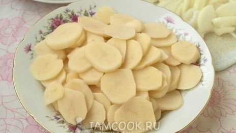 мясо по-французски с картофелем