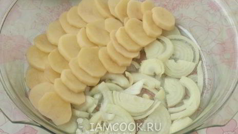 мясо по-французски с картофелем