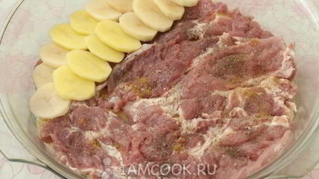 мясо по-французски с картофелем