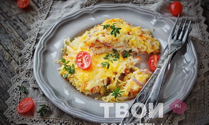 Рецепт мясо по-французски с картошкой