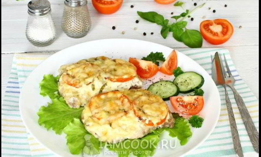 Рецепт мясо по-французски с помидорами