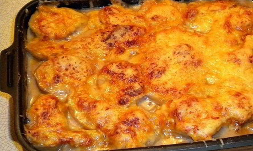 Рецепт мясо по-французски в духовке с грибами