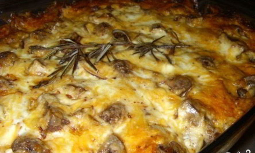 Рецепт свинина по-французски с грибами