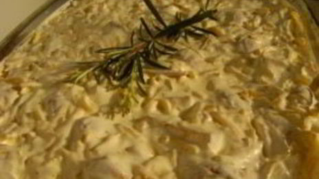 свинина по-французски с грибами