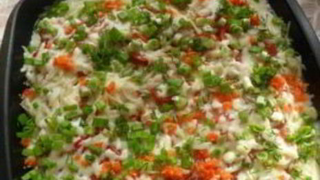 свинина по-французски с помидорами и картошкой