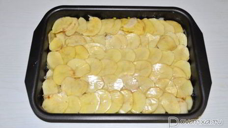 запеченный картофель с луком по-французски