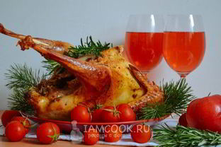 Индейка, запеченная в духовке целиком