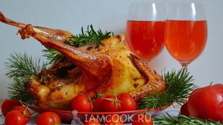 Индейка, запеченная в духовке целиком