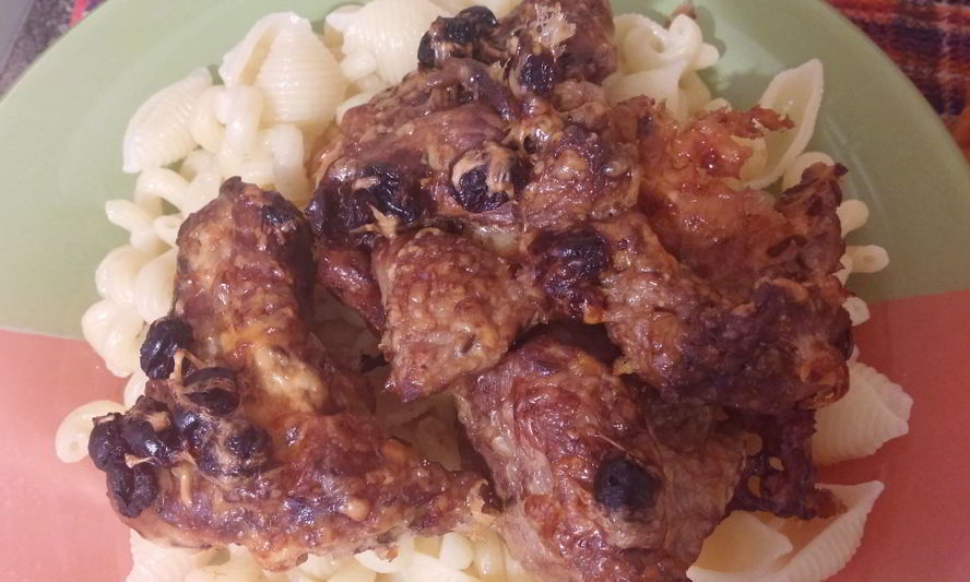 Рецепт индейка, запеченная в сметане с красным вином