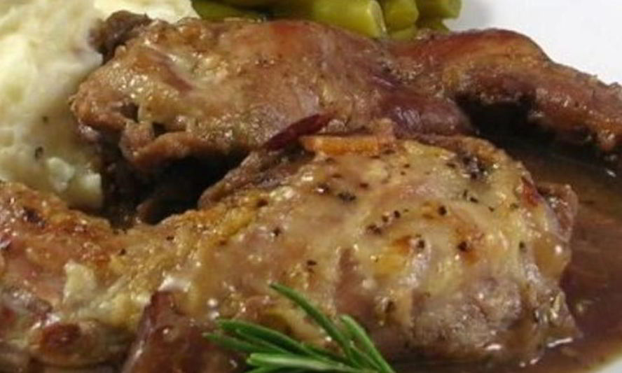 Рецепт кролик в вине