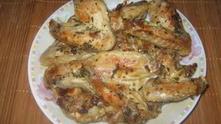 Крылышки в имбирно-мятном маринаде