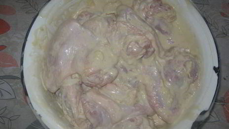 крылышки в имбирно-мятном маринаде