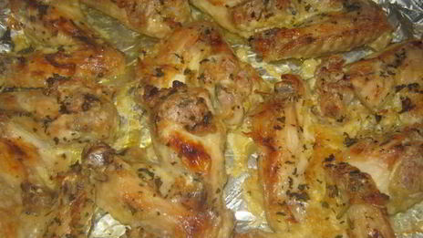 крылышки в имбирно-мятном маринаде