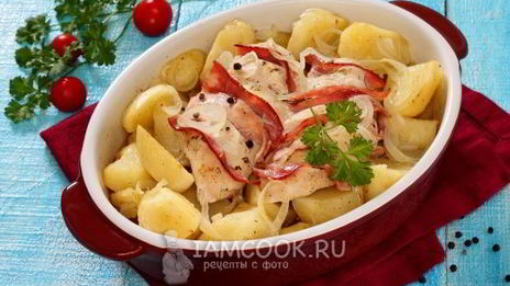 куриная грудка с картошкой в духовке