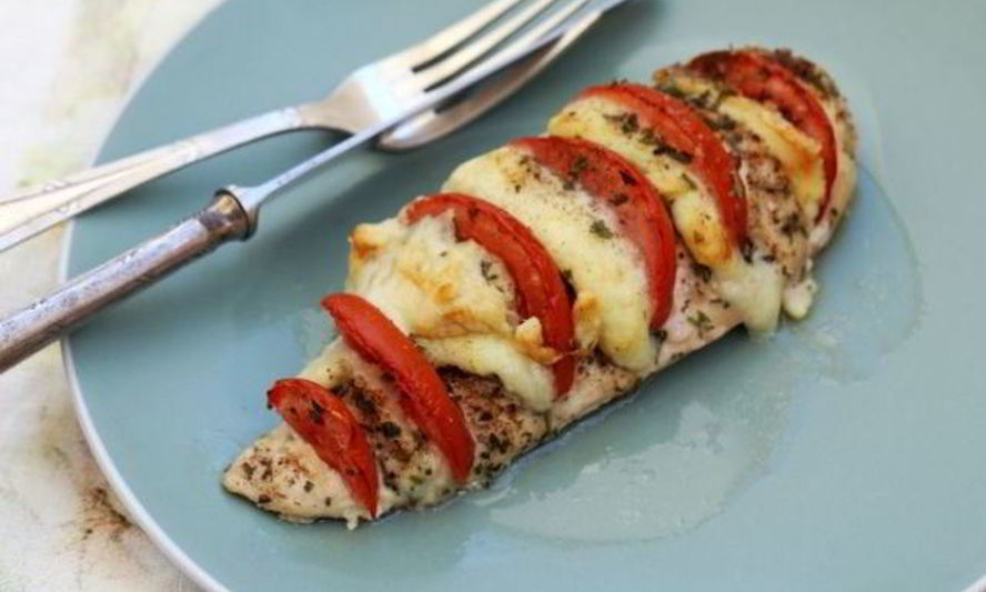 Рецепт куриная грудка с помидорами