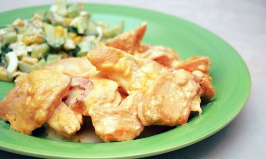 Рецепт куриные грудки в сливочном соусе