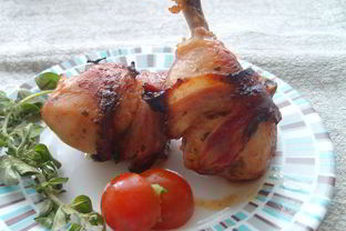 Куриные ножки с беконом