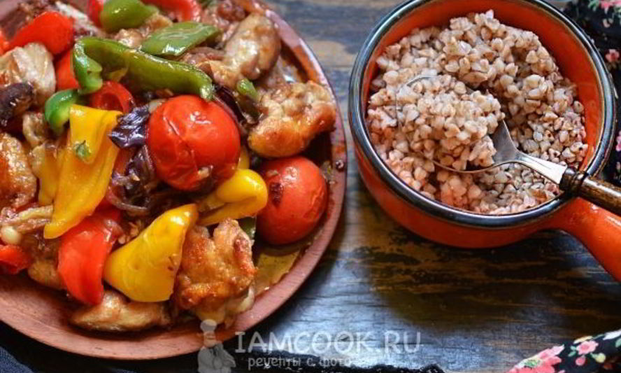 Рецепт куриные окорочка жаренные с овощами