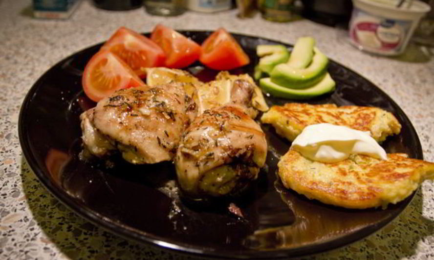 Рецепт курица с лимоном и тимьяном