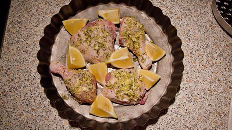 курица с лимоном и тимьяном