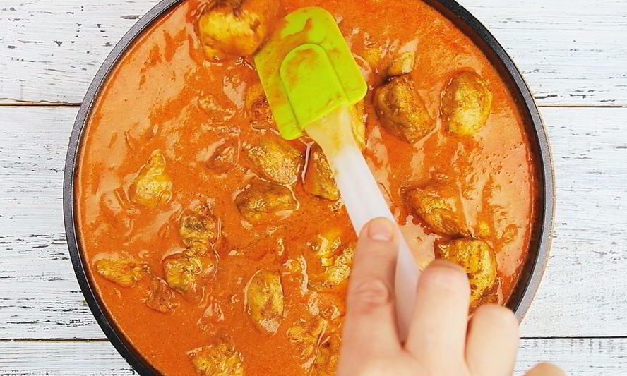 Рецепт курица в томатно-сливочном соусе