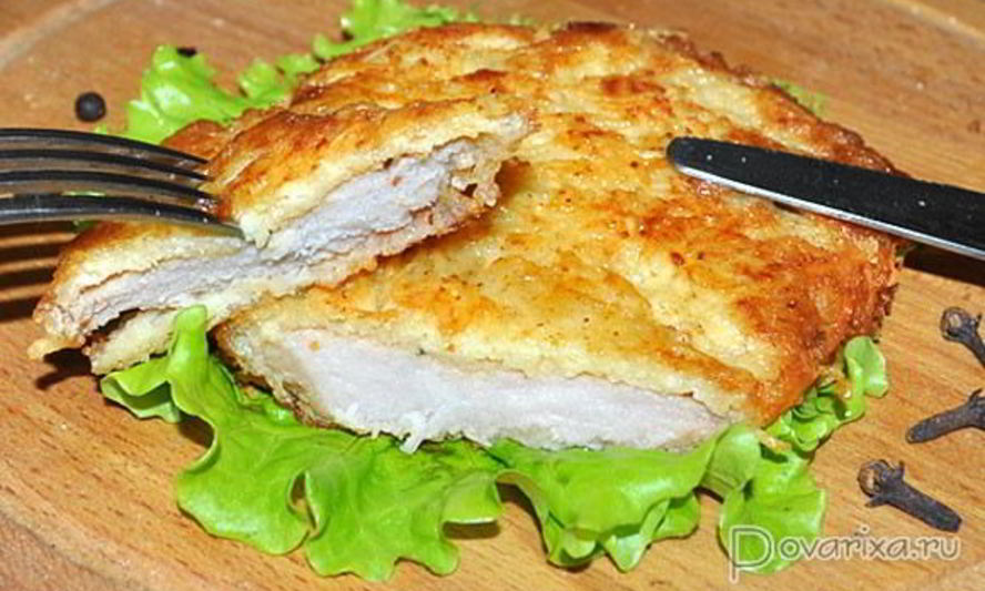 Рецепт отбивные в соевом соусе и сырной корочке