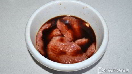 отбивные в соевом соусе и сырной корочке