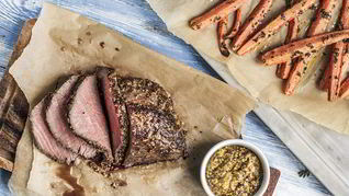 Ростбиф с горчичной корочкой