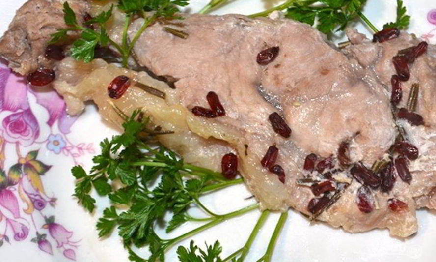 Рецепт свинина с барбарисом в духовке