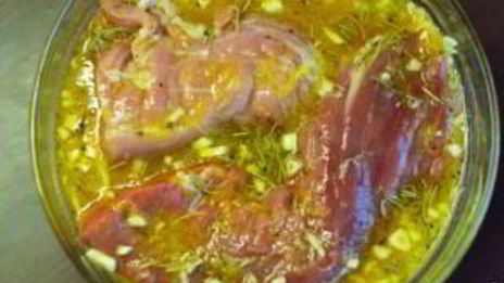 свинина в апельсиновом соусе