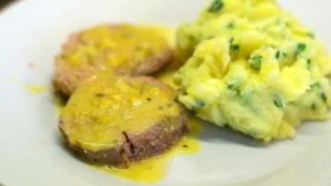 свинина в апельсиновом соусе