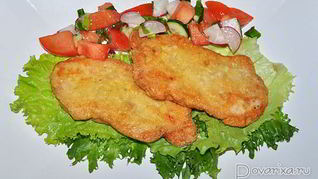 Свиные отбивные в кукурузной муке