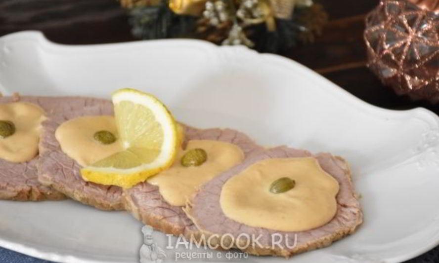 Рецепт телятина под соусом из тунца