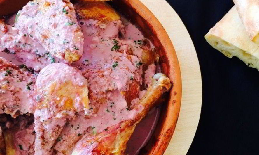 Рецепт цыпленок под соусом из ежевики