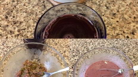 цыпленок под соусом из ежевики